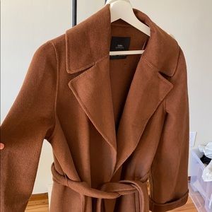 Zara toffee brown coat